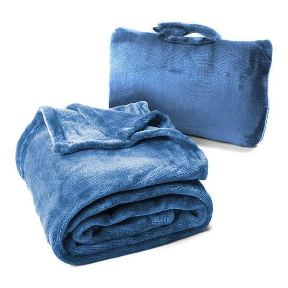 CABEAU Fold 'n Go Blanket - Royal Blue - Tashqila CABEAU Fold 'n Go Blanket - Royal Blue - Tashqila